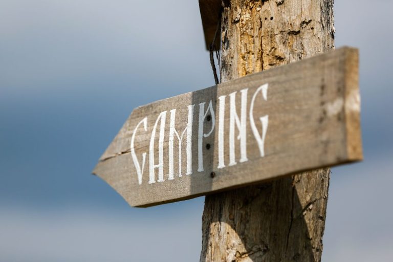 panneau camping