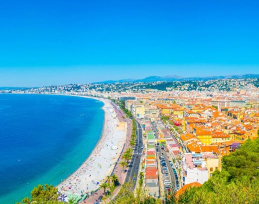 vue aerienne de Nice