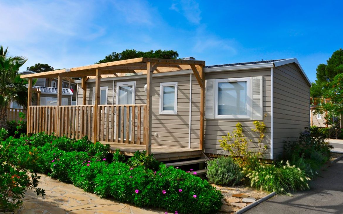 mobil home avec terrasse